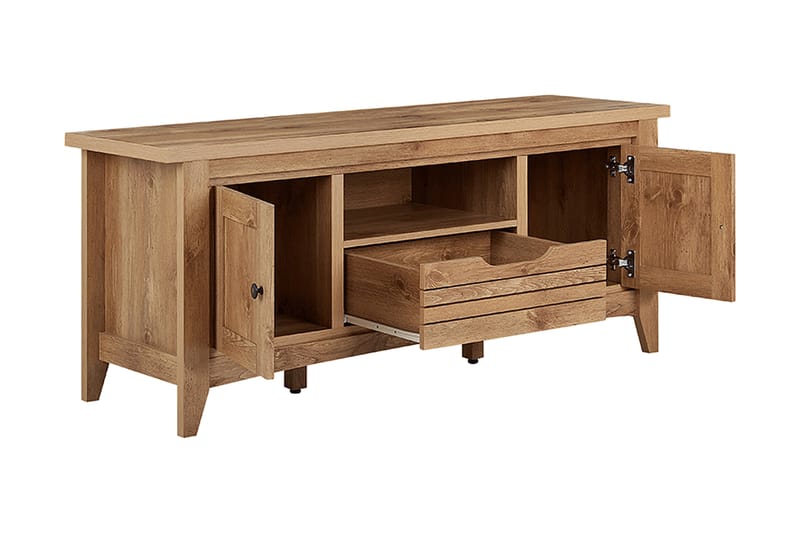 TV-taso Bevins 138 cm - Puu/Luonnonväri - Huonekalut - TV- & Mediakalusteet - Tv taso & Mediataso