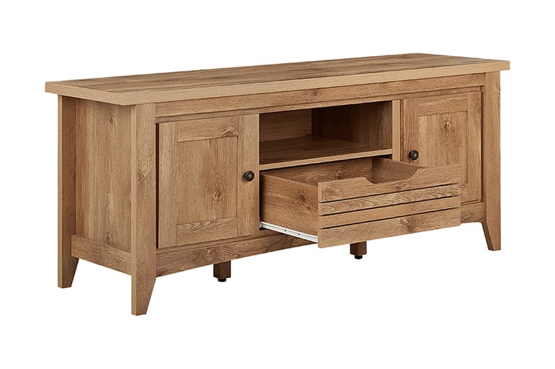 TV-taso Bevins 138 cm - Puu/Luonnonväri - Huonekalut - TV- & Mediakalusteet - Tv taso & Mediataso