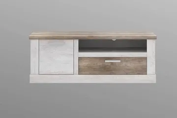 TV-taso Breage 140 cm - Ruskea/Valkoinen - Huonekalut - TV- & Mediakalusteet - Tv taso & Mediataso