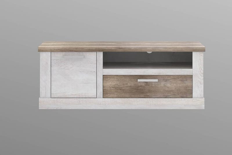 TV-taso Breage 140 cm - Ruskea/Valkoinen - Huonekalut - TV- & Mediakalusteet - Tv taso & Mediataso