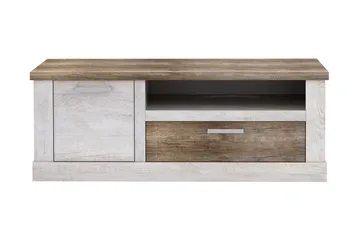 TV-taso Breage 140 cm - Ruskea/Valkoinen - Huonekalut - TV- & Mediakalusteet - Tv taso & Mediataso