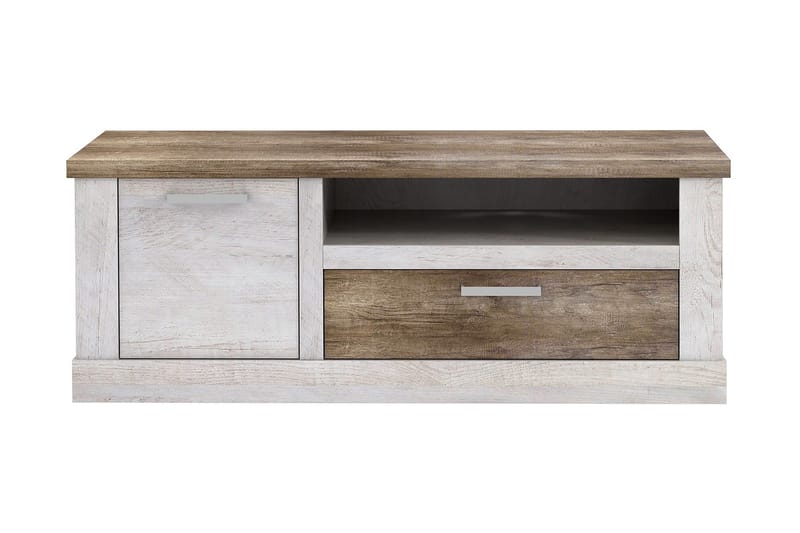 TV-taso Breage 140 cm - Ruskea/Valkoinen - Huonekalut - TV- & Mediakalusteet - Tv taso & Mediataso