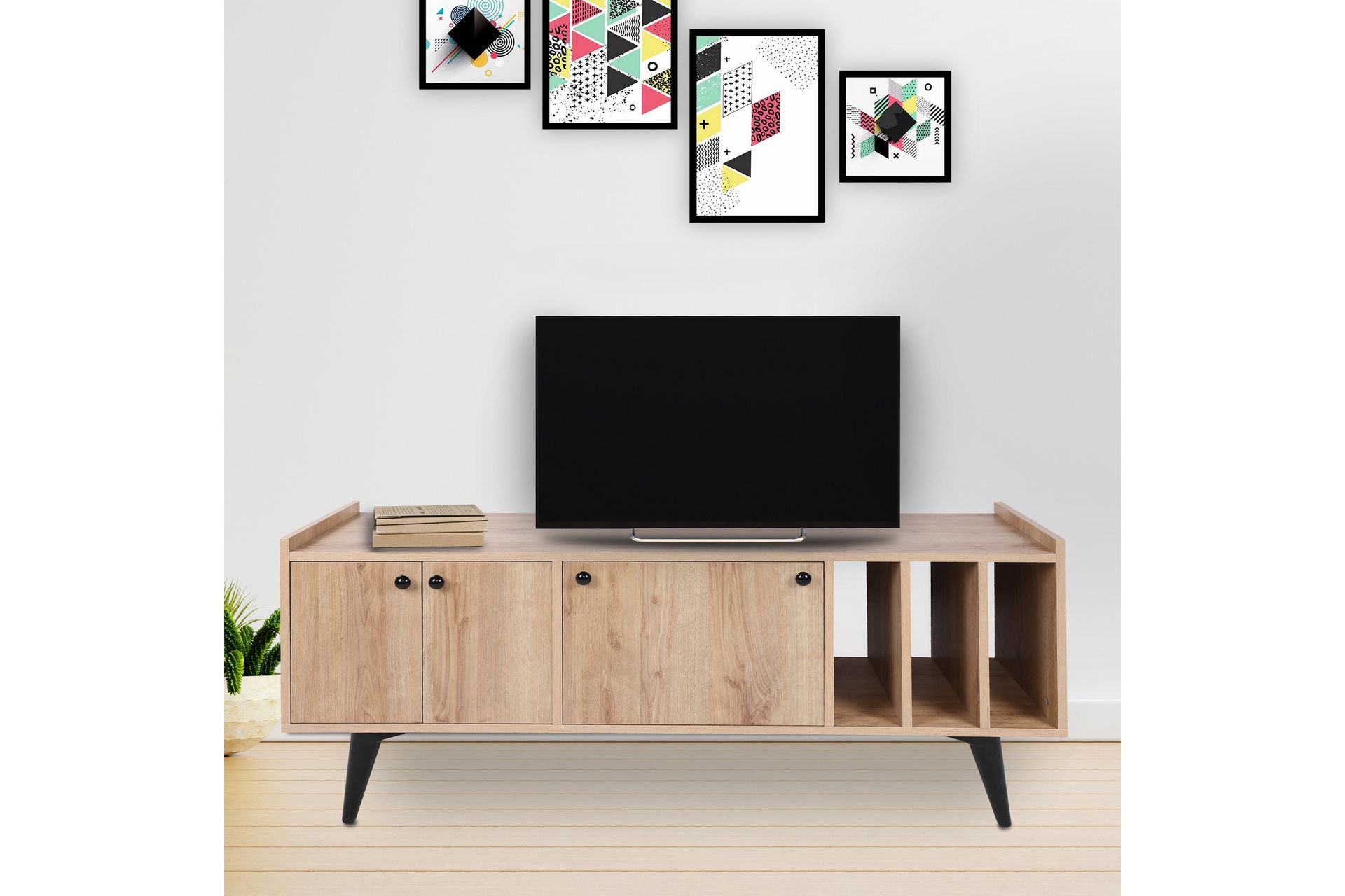 TV-taso Buhing 150 cm - Luonnonväri - Huonekalut - TV- & Mediakalusteet - Tv taso & Mediataso