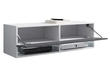TV-taso Bulvine 100x32x30 cm - Valkoinen - Huonekalut - TV- & Mediakalusteet - Tv taso & Mediataso
