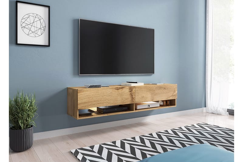 TV-taso Bulvine LED-valaistus - Beige/Valkoinen/RGB LED - Huonekalut - TV- & Mediakalusteet - Tv taso & Mediataso