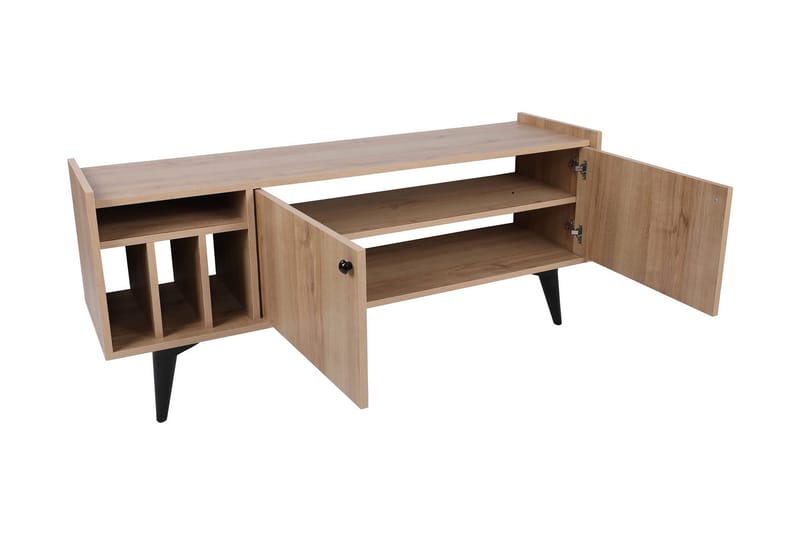 TV-taso Cabni 150 cm - Luonnonväri/Musta - Huonekalut - TV- & Mediakalusteet - Tv taso & Mediataso