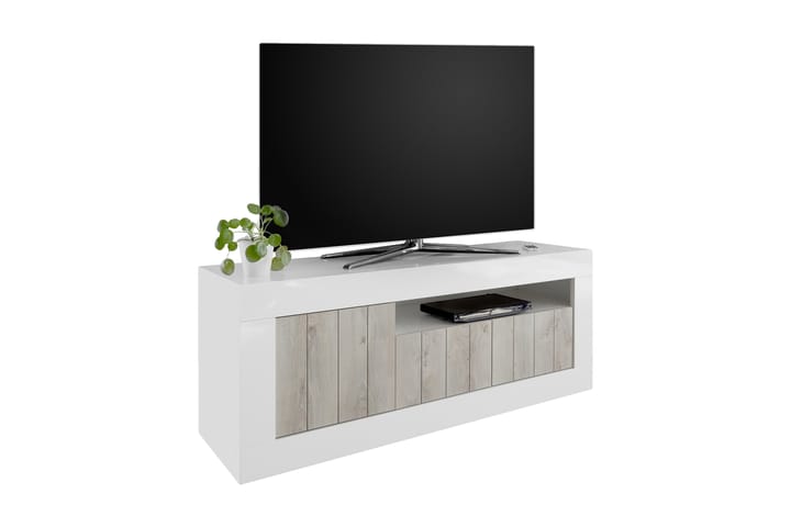 TV-taso Calpino 138 cm - Valkoinen/Beige - Tv taso & Mediataso