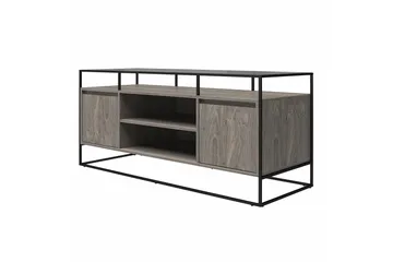 TV-taso Camley 136,6x49,8 cm Harmaa - Dorel Home - Huonekalut - TV- & Mediakalusteet - Tv taso & Mediataso