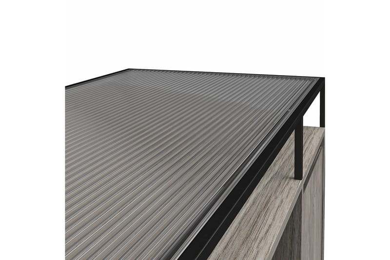 TV-taso Camley 136,6x49,8 cm Harmaa - Dorel Home - Huonekalut - TV- & Mediakalusteet - Tv taso & Mediataso