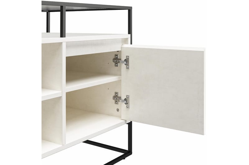 TV-taso Camley 136,6x49,8 cm Valkoinen - Dorel Home - Huonekalut - TV- & Mediakalusteet - Tv taso & Mediataso