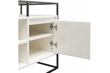TV-taso Camley 136,6x49,8 cm Valkoinen - Dorel Home - Huonekalut - TV- & Mediakalusteet - Tv taso & Mediataso