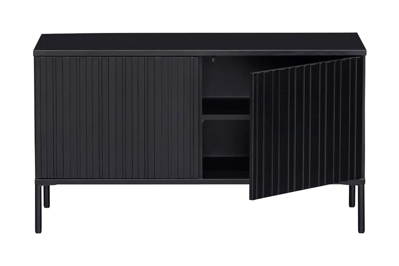 TV-taso Cherepov 100 cm - Musta - Huonekalut - TV- & Mediakalusteet - Tv taso & Mediataso