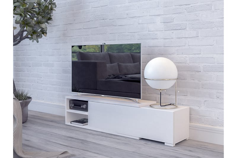 TV-taso Cliff 180 cm - Valkoinen - Huonekalut - TV- & Mediakalusteet - Tv taso & Mediataso
