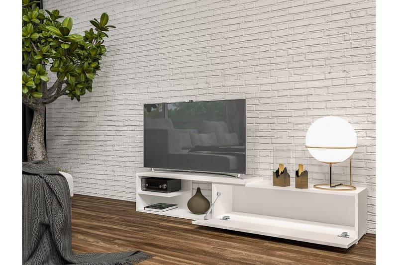 TV-taso Cliff 180 cm - Valkoinen - Huonekalut - TV- & Mediakalusteet - Tv taso & Mediataso