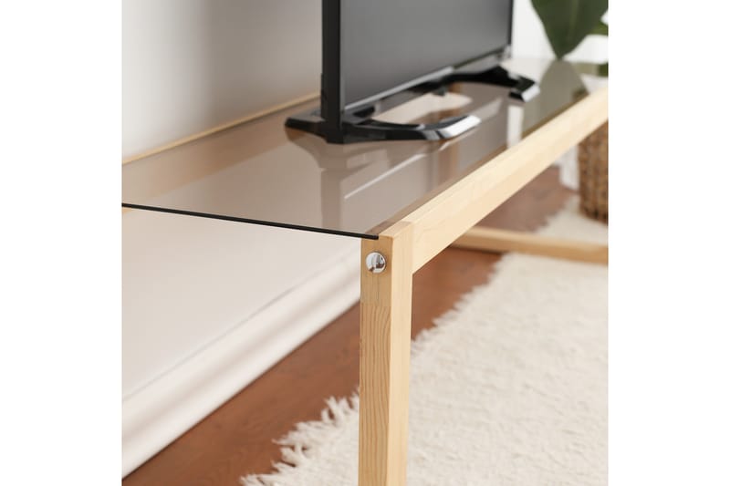 TV-taso Crebb 130 cm - Luonnonväri - Huonekalut - TV- & Mediakalusteet - Tv taso & Mediataso