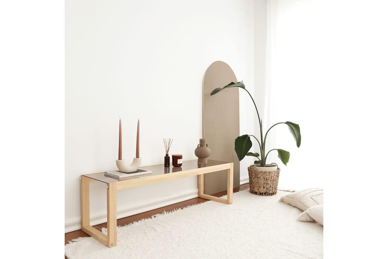 TV-taso Crebb 130 cm - Luonnonväri - Huonekalut - TV- & Mediakalusteet - Tv taso & Mediataso