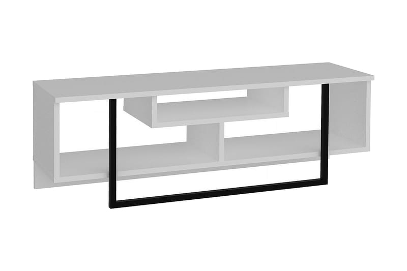TV-taso Cyrine 119 cm - Valkoinen/Musta - Huonekalut - TV- & Mediakalusteet - Tv taso & Mediataso