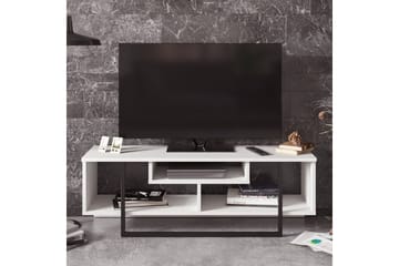 TV-taso Cyrine 119 cm - Valkoinen/Musta - Huonekalut - TV- & Mediakalusteet - Tv taso & Mediataso