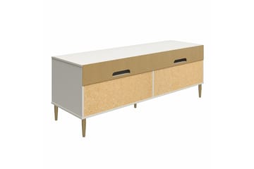 TV-taso Daphne 158,5x50 cm Valkoinen - Dorel Home - Huonekalut - TV- & Mediakalusteet - Tv taso & Mediataso
