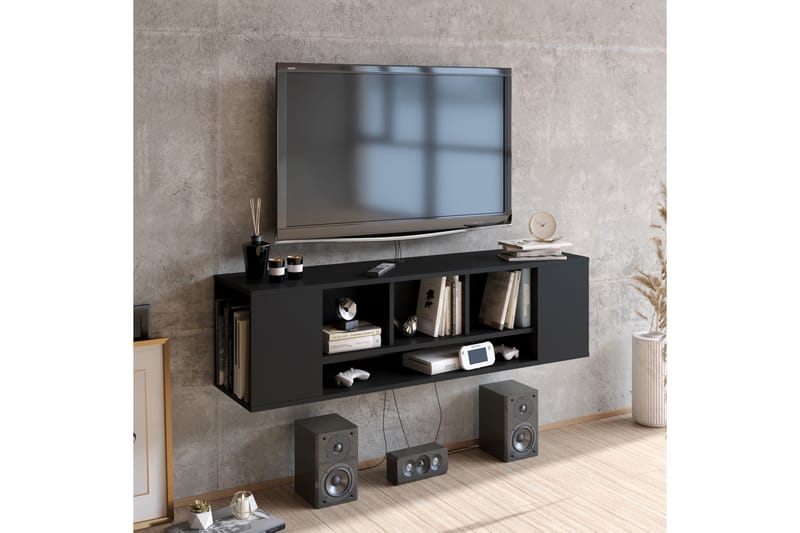 TV-taso Dimbo 135 cm - Musta - Huonekalut - TV- & Mediakalusteet - Tv taso & Mediataso