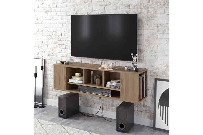 TV-taso Dimbo 135 cm - Ruskea - Huonekalut - TV- & Mediakalusteet - Tv taso & Mediataso