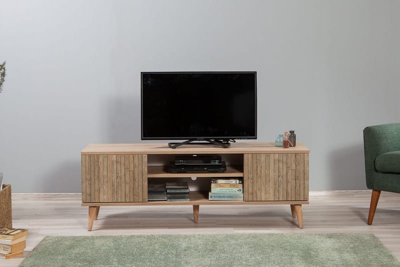 TV-taso Dirk 140 cm Paneeli - Ruskea - Huonekalut - TV- & Mediakalusteet - Tv taso & Mediataso