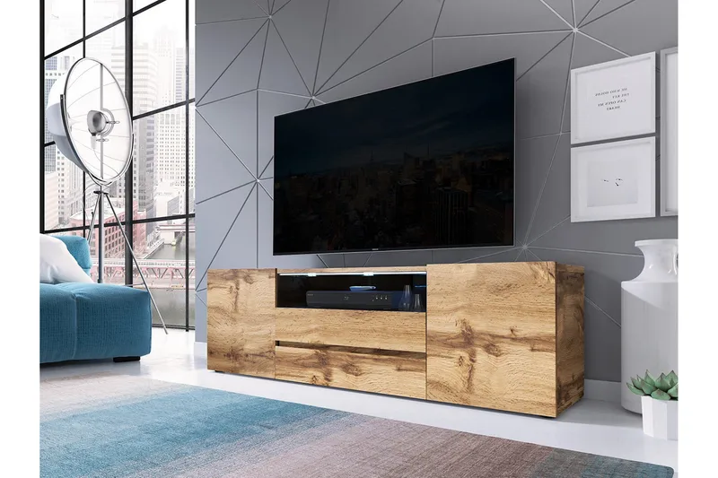 TV-taso Dudley 137 cm - Tammi - Huonekalut - TV- & Mediakalusteet - Tv taso & Mediataso