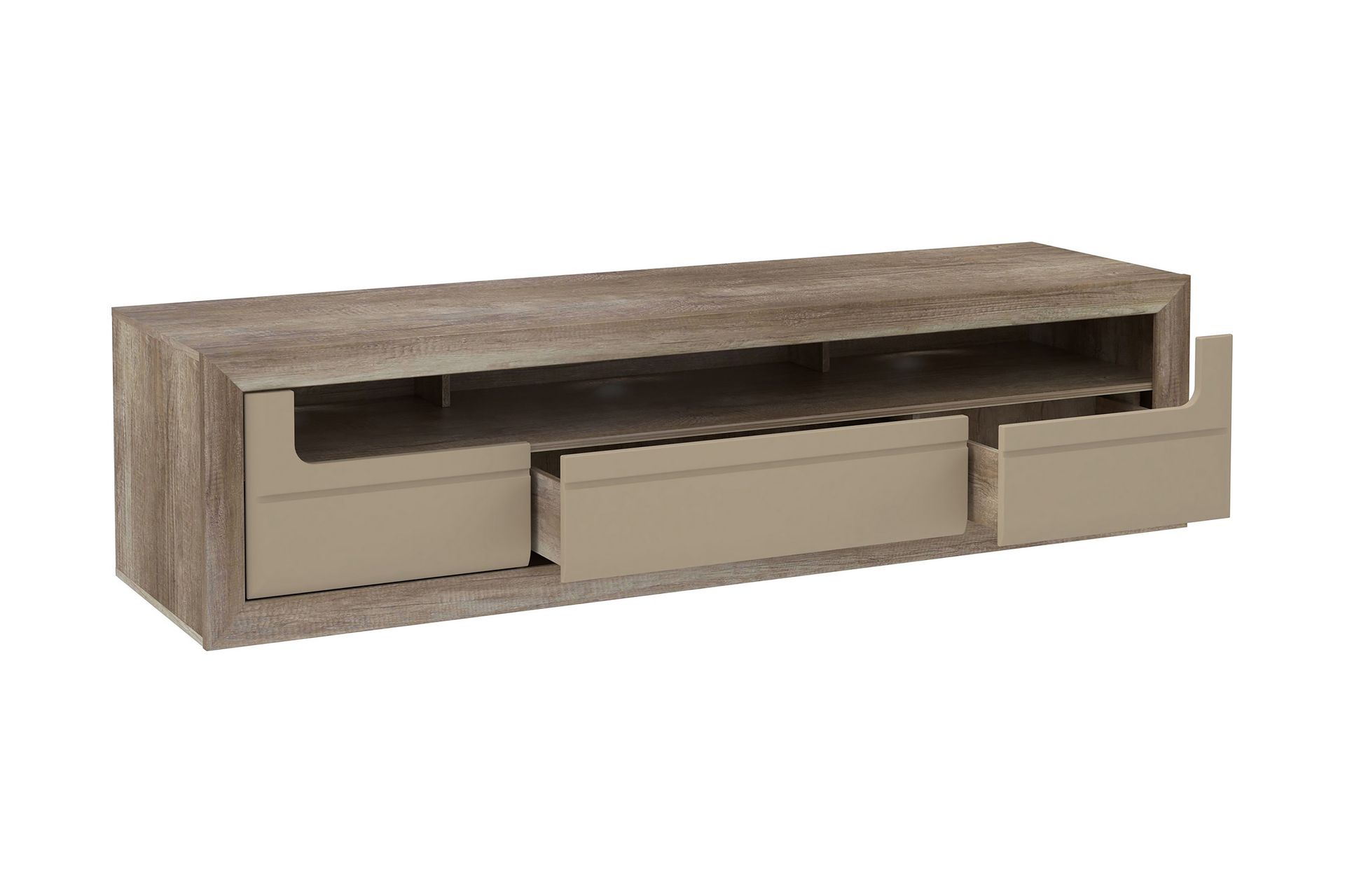 TV-taso Edirne 194 cm - Beige/Ruskea - Huonekalut - TV- & Mediakalusteet - Tv taso & Mediataso