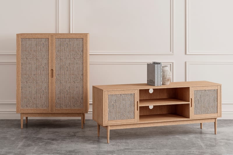 TV-taso Falack 150 cm - Ruskea - Huonekalut - TV- & Mediakalusteet - Tv taso & Mediataso