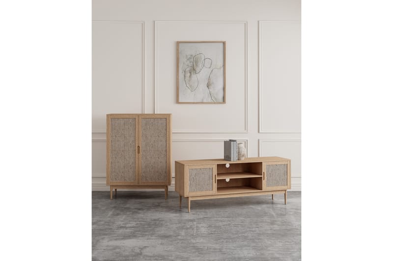 TV-taso Falack 150 cm - Ruskea - Huonekalut - TV- & Mediakalusteet - Tv taso & Mediataso