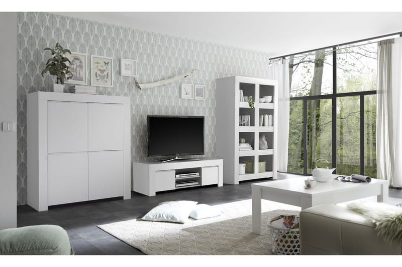 TV-taso Firenze 138 cm - Valkoinen - Huonekalut - TV- & Mediakalusteet - Tv taso & Mediataso