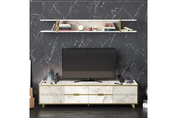 TV-taso Fridaria 179,8 cm - Valkoinen - Huonekalut - TV- & Mediakalusteet - Tv taso & Mediataso