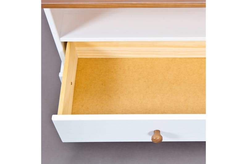 TV-taso Gambier 180 cm - Valkoinen/Ruskea - Huonekalut - TV- & Mediakalusteet - Tv taso & Mediataso