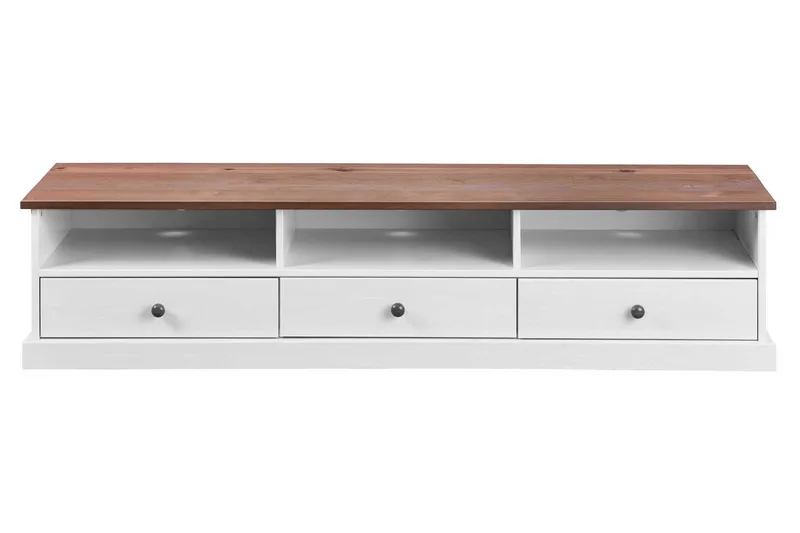 TV-taso Gambier 180 cm - Valkoinen/Ruskea - Huonekalut - TV- & Mediakalusteet - Tv taso & Mediataso