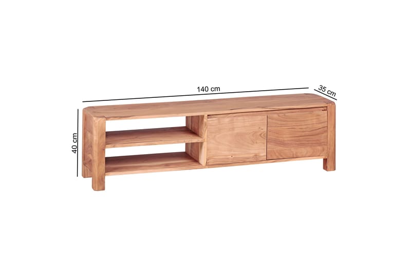 TV-taso Gettle 140 cm - Puu/Luonnonväri - Huonekalut - TV- & Mediakalusteet - Tv taso & Mediataso