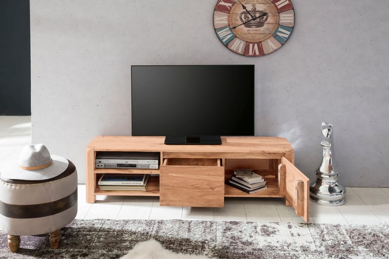 TV-taso Gettle 140 cm - Puu/Luonnonväri - Huonekalut - TV- & Mediakalusteet - Tv taso & Mediataso