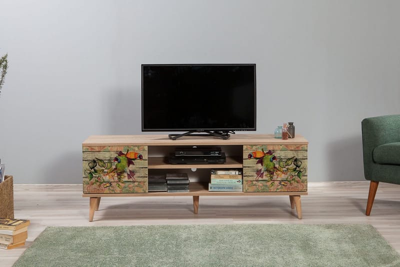 TV-taso Gillberga 140 cm - Ruskea - Huonekalut - TV- & Mediakalusteet - Tv taso & Mediataso