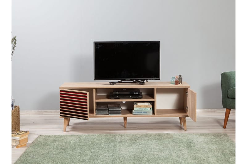 TV-taso Gillberga 140 cm - Ruskea - Huonekalut - TV- & Mediakalusteet - Tv taso & Mediataso