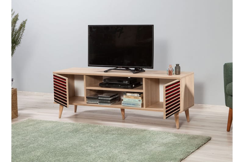 TV-taso Gillberga 140 cm - Ruskea - Huonekalut - TV- & Mediakalusteet - Tv taso & Mediataso