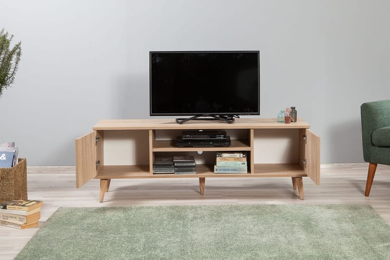 TV-taso Gillberga 140 cm - Ruskea - Huonekalut - TV- & Mediakalusteet - Tv taso & Mediataso