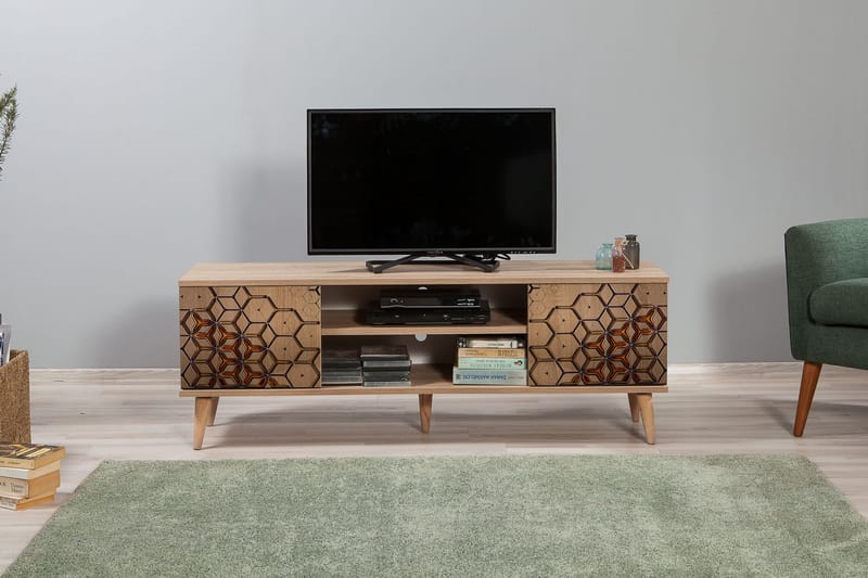 TV-taso Gillberga 140 cm - Ruskea - Huonekalut - TV- & Mediakalusteet - Tv taso & Mediataso