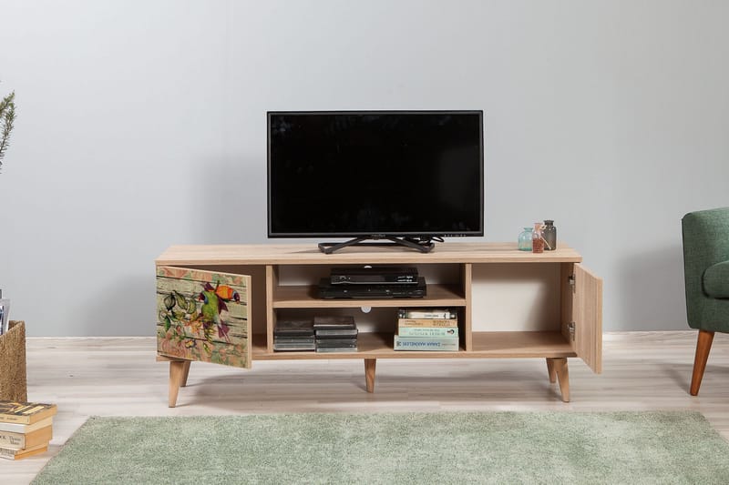 TV-taso Gillberga 140 cm - Ruskea - Huonekalut - TV- & Mediakalusteet - Tv taso & Mediataso