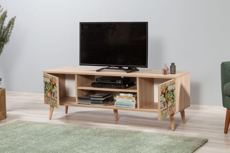 TV-taso Gillberga 140 cm - Ruskea - Huonekalut - TV- & Mediakalusteet - Tv taso & Mediataso