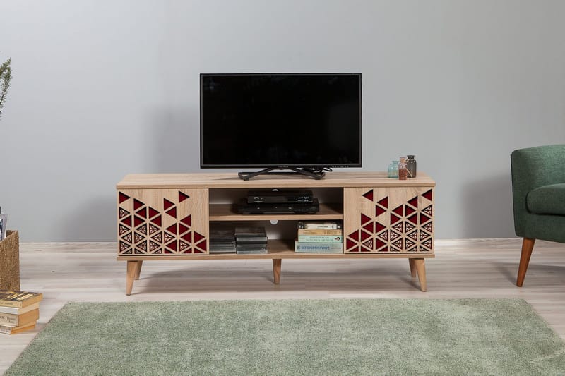 TV-taso Gillberga 140 cm - Ruskea - Huonekalut - TV- & Mediakalusteet - Tv taso & Mediataso