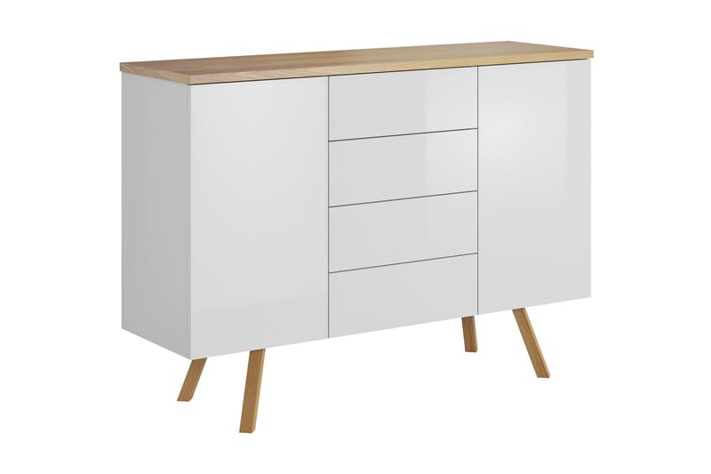 TV-taso Gorder 115 cm - Valkoinen - Huonekalut - TV- & Mediakalusteet - Tv taso & Mediataso