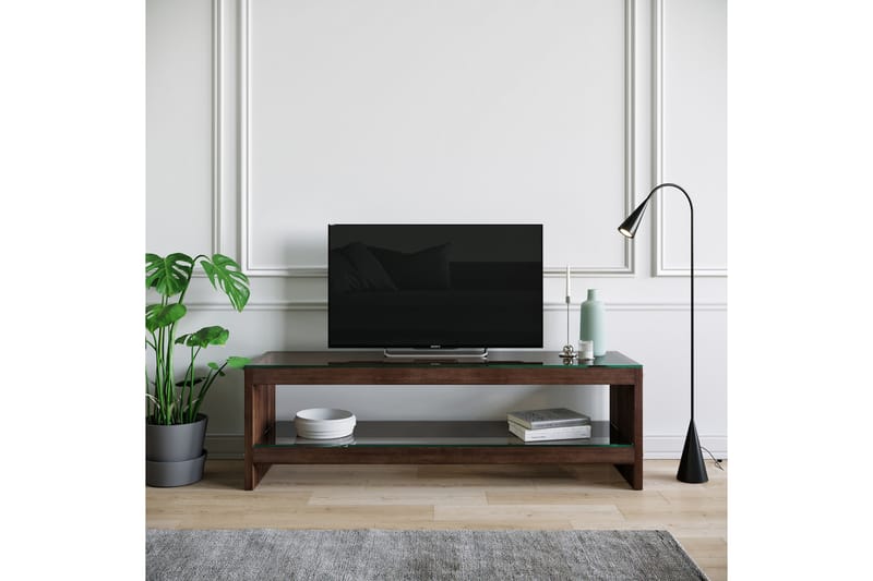 TV-taso Grinstad 140 cm - Ruskea - Huonekalut - TV- & Mediakalusteet - Tv taso & Mediataso