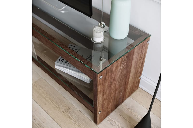 TV-taso Grinstad 140 cm - Ruskea - Huonekalut - TV- & Mediakalusteet - Tv taso & Mediataso