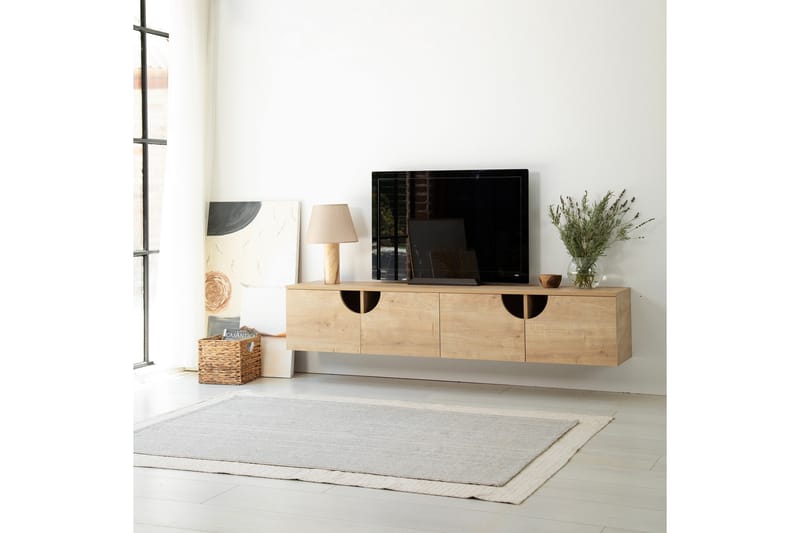 Tv-taso Grotte 180 cm - Tammi - Huonekalut - TV- & Mediakalusteet - Tv taso & Mediataso