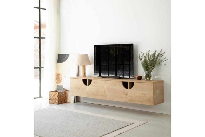 Tv-taso Grotte 180 cm - Tammi - Huonekalut - TV- & Mediakalusteet - Tv taso & Mediataso