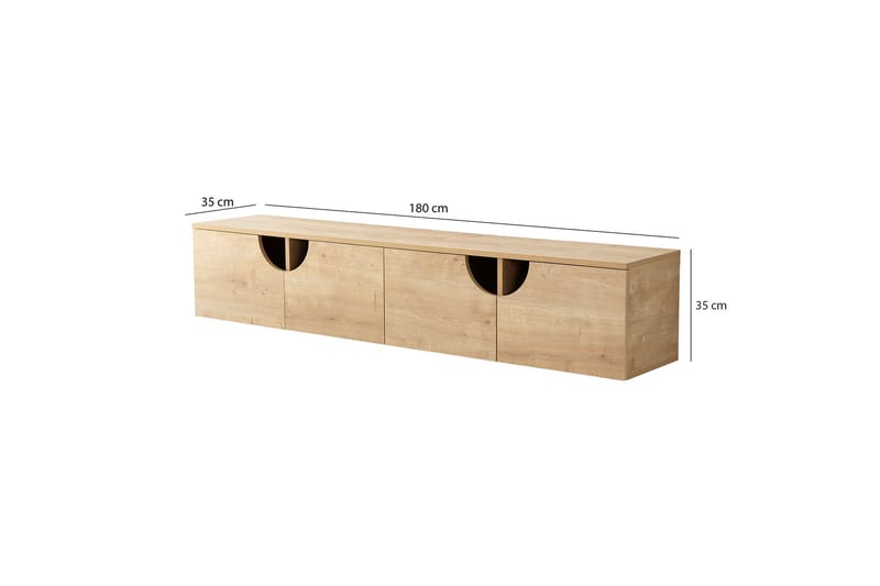 Tv-taso Grotte 180 cm - Tammi - Huonekalut - TV- & Mediakalusteet - Tv taso & Mediataso